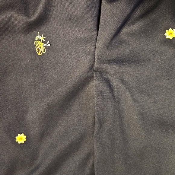 ALFRED DUNNER St Tropez Navy Butterfly & Floral Embroidered Capri Pants 12 NWT - Picture 6 of 6